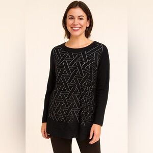 Banana Republic Geometric Pullover Sweater Size Medium